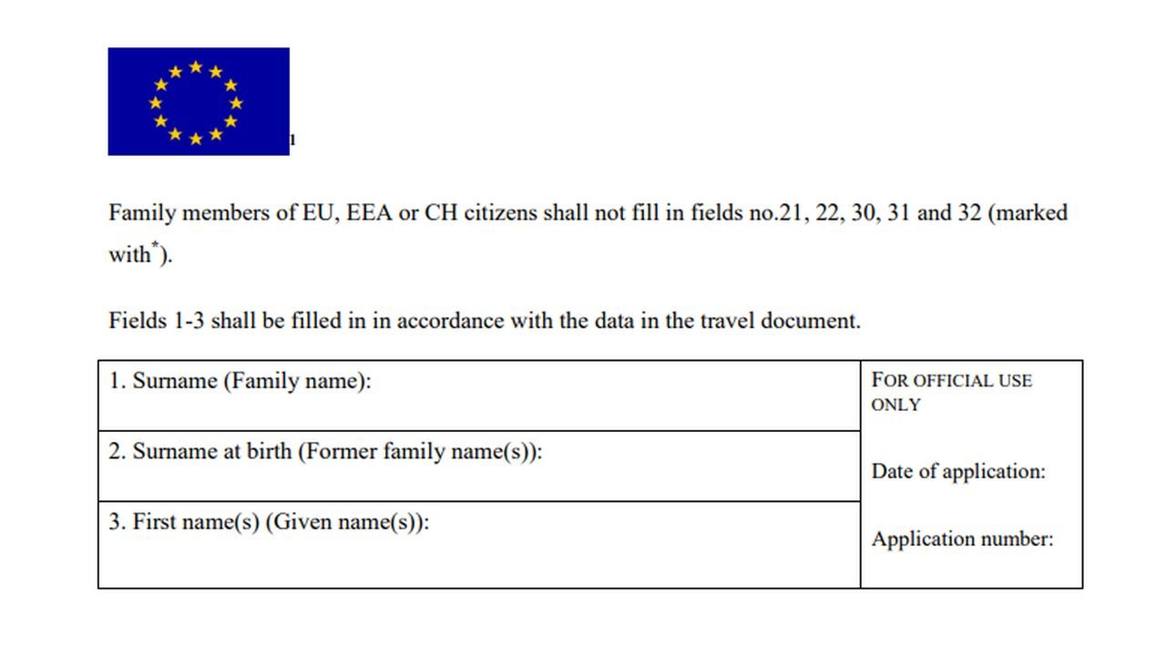 Schengen visa application process.