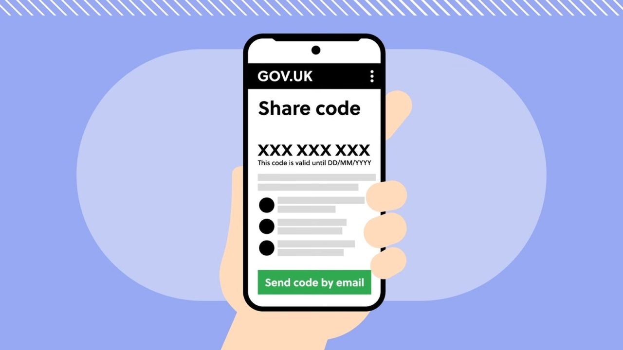 How to share code: UK eVisa for work, stay & more.